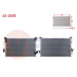 VEKA Klima Radyatoru Land Rover Discovery II (L318) 2.5 TD5 - 4.0 V8 1998-2004 - Kod 43-2605 - OEM JRB100790