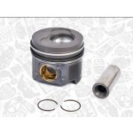 Yenmak Piston - Piston+segman T5-volkswagen Touareg Axd-axe-bac 2, 5 Audi TDI 04-10 26 Ø (3-4-5 Silindir) (81, 5 Mm) 87.72180050 - Kod 4318.050 - OEM 070107065N