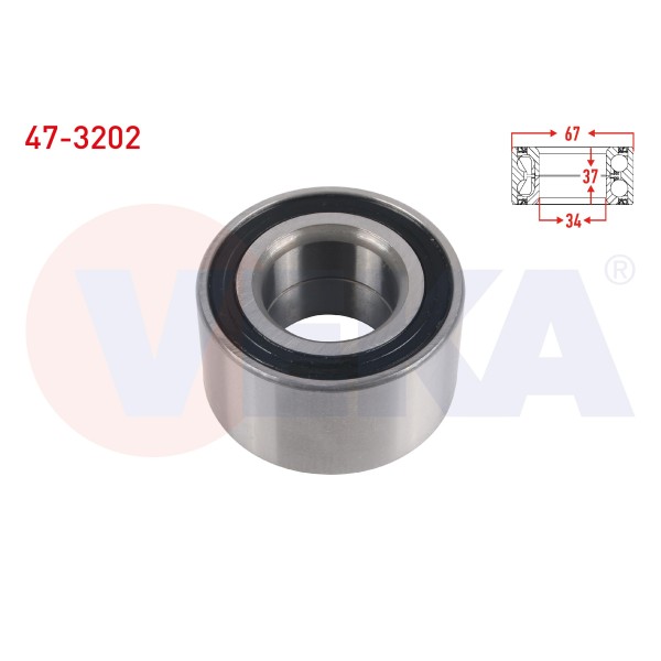 VEKA ON Tekerlek Rulmani Sol-sag Opel Corsa C 1.3 CDTI 2000-2006 - Kod 47-3202 - OEM 9195608