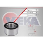 VEKA ON Tekerlek Rulmani Sol-sag Opel Vectra A 1.6 1988-1995 - Kod 47-3205 - OEM 328103