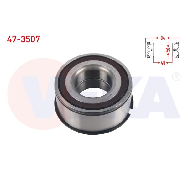 VEKA ON Tekerlek Rulmani Sol-sag Absli Renault Laguna I 1.6i - 1.8i - 2.0i - 1.9 DCI 1993-2001 - Kod 47-3507 - OEM 7701205972