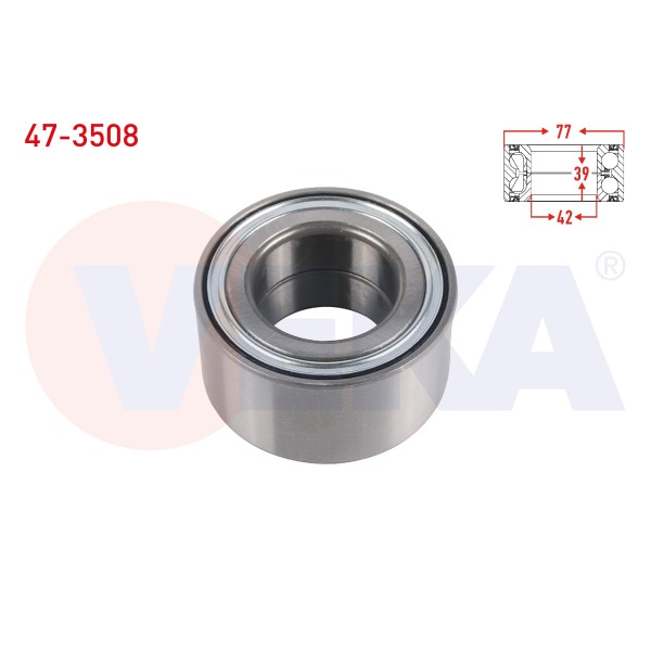 VEKA ON Tekerlek Rulmani Sol-sag Absli Renault Clio Iii 1.5 Dci-1.6i 16V 05-12 / Renault Megane II 1.5 DCI 02-08 / Renault Scenic II 1.5 Dci-1.6i 16V 03-09 / Dacia - Kod 47-3508 - OEM 402107314R