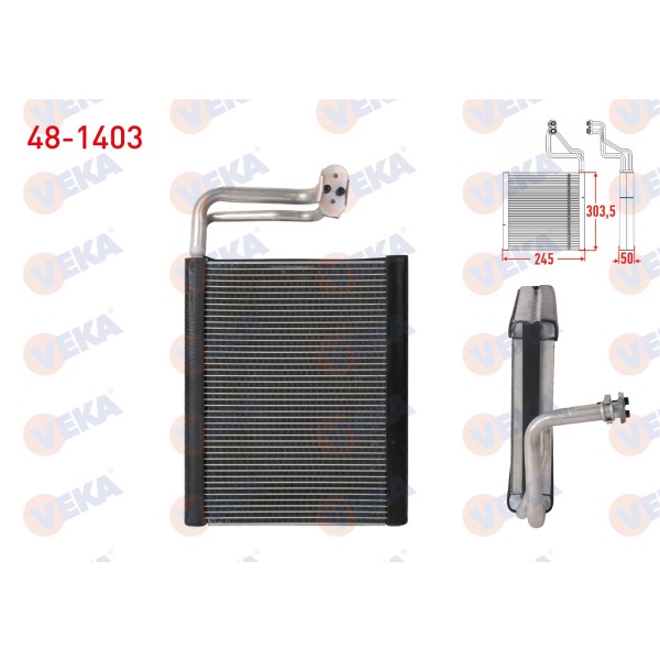 VEKA Bmw Klima Evaporatoru Borulu 303, 5 (F10) 2011-2016 / 6 (F06) 2011- 2018 / 7 (F01) 2008-2015 - Kod 48-1403 - OEM 64119163331