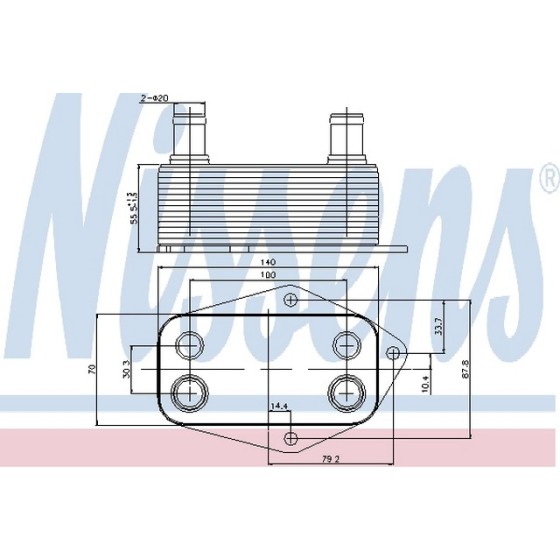 Yağ Radyatörü E39-46 M47D - Kod 4U.14354BW - OEM 11422247015 ürün görseli