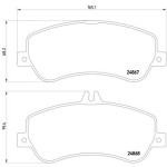 Ön Fren Balatası - 204-mercedes-benz Glk 2007 - Kod 4U.22088MR - OEM A0074206620