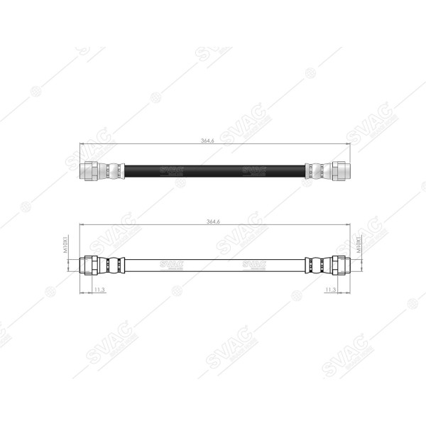 BLUEMAX Arka Fren Hortumu - Merc. A Serie W168 97-04 - Kod 50-0119 - OEM 1684280235