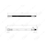 BLUEMAX Arka Fren Hortumu - Merc. Mercedes-benz Vaneo-vario-w168- 02 - 05 - Kod 50-0121 - OEM 1684280635