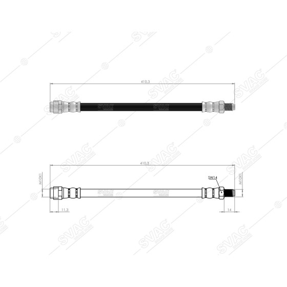 BLUEMAX Ön Fren Hortumu - Merc. C Serie R172 93-00 - Kod 50-0125 - OEM 2024200148 ürün görseli