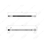 BLUEMAX Arka Fren Hortumu - Merc. C Serie W204 - R230 07 - 14 - Kod 50-0126 - OEM 2044200048