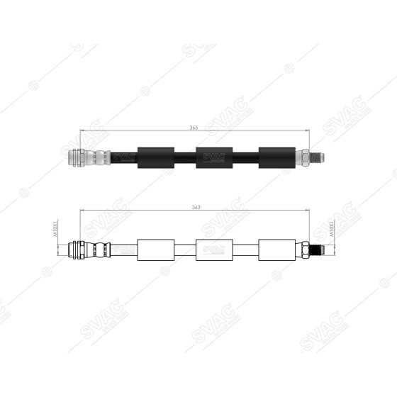 BLUEMAX Ön Fren Hortumu - Merc. C Serie W205 -C205- S205 - Kod 50-0129 - OEM 2054200248 ürün görseli