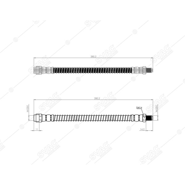 BLUEMAX Arka Fren Hortumu - Merc. E Serie -C219 02 - 09 - Kod 50-0130 - OEM 2114200548