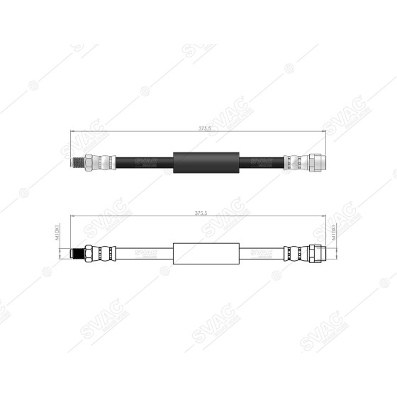 BLUEMAX Arka Fren Hortumu - Merc. E Serie - Kod 50-0132 - OEM 2124200448 ürün görseli