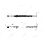 BLUEMAX Ön Fren Hortumu - Merc. E Serie W212-cls C218 - Kod 50-0133 - OEM 2124200648