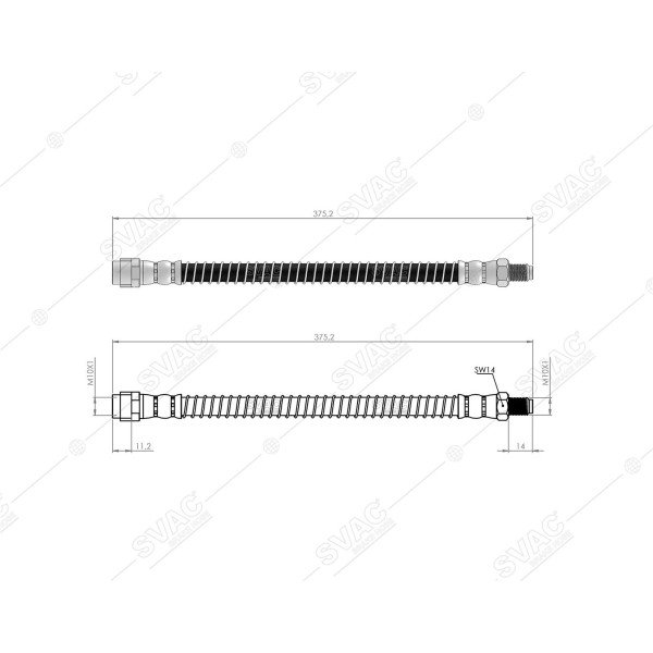 BLUEMAX Arka Fren Hortumu - Merc. S Serie 05 - 13 - Kod 50-0137 - OEM 2214200248