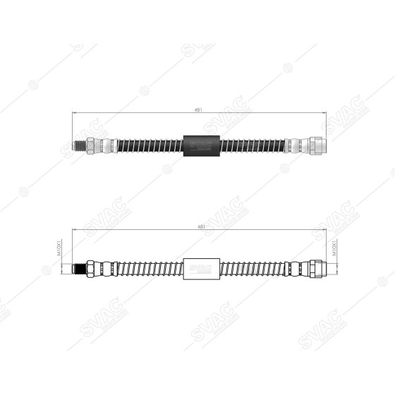 BLUEMAX Ön Fren Hortumu - Merc. S Serie 05 - 13 - Kod 50-0138 - OEM 2214200548 ürün görseli