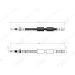 BLUEMAX Ön Fren Hortumu - Merc. S Serie - Kod 50-0139 - OEM 2224200348