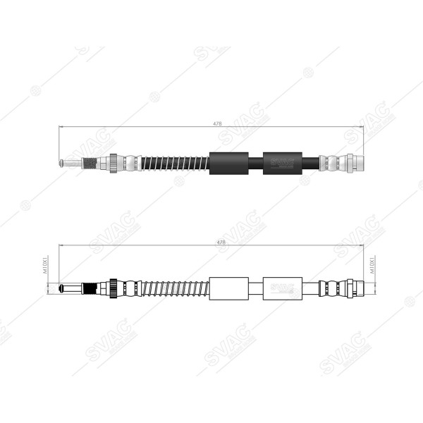 BLUEMAX Ön Fren Hortumu - Merc. S Serie - Kod 50-0139 - OEM 2224200348