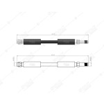 BLUEMAX Arka Fren Hortumu - Merc. A Serie -W242 - Kod 50-0145 - OEM 2464200148