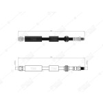 BLUEMAX Ön Fren Hortumu - Merc. A Serie -W242 - Kod 50-0146 - OEM 2464200248