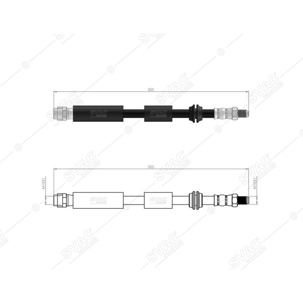 BLUEMAX Ön Fren Hortumu - Merc. A Serie -W242 - Kod 50-0146 - OEM 2464200248