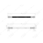 BLUEMAX Arka Fren Hortumu - Mercedes-benz Sprinter LT 35 96-06 - A - Kod 50-0149 - OEM 2D0611775A