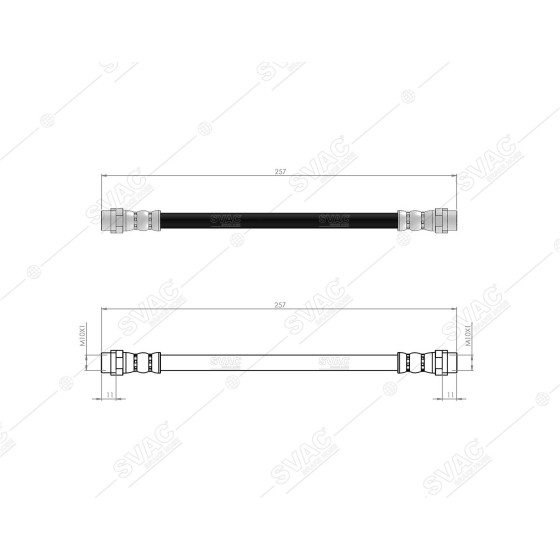 BLUEMAX Arka Fren Hortumu - Mercedes-benz Sprinter LT 35 96-06 - A - Kod 50-0149 - OEM 2D0611775A ürün görseli