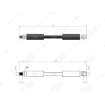 BLUEMAX Ön Fren Hortumu - Merc. Mercedes-benz Vaneo 02 - 05 - Kod 50-0152 - OEM 4144280035