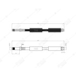 BLUEMAX Ön Fren Hortumu - Merc. Spirinter 901 - 902 - 903 - 904 4X4 - Kod 50-0169 - OEM 9014289135