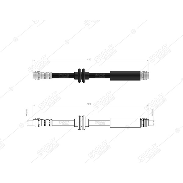 BLUEMAX Ön Fren Hortumu - E Serie W211 -S211 03-09 - Kod 50-0175 - OEM 211420024
