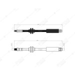 BLUEMAX Ön Fren Hortumu - C Serie W203 - S Serie W203 2002-2007 - Kod 50-0176 - OEM 2034280235