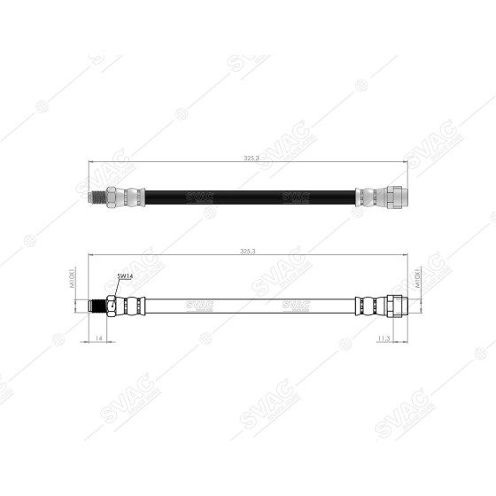 BLUEMAX Arka Fren Hortumu - M Serie W163 98-05 - Kod 50-0177 - OEM 1634201348 ürün görseli