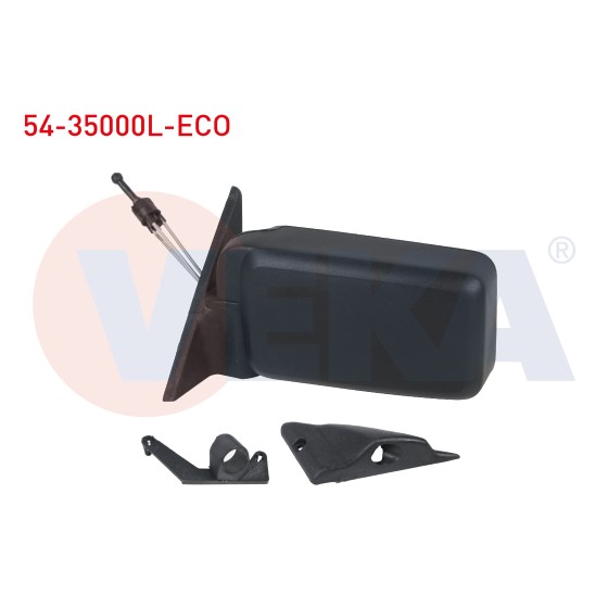 VEKA Dis Dikiz Aynasi Sol Mekanik R9 (L42) 1985-1998 / R11 (B / C37) Flash 1983-1995 - Kod 54-35000L-ECO - OEM 7701365925 ürün görseli