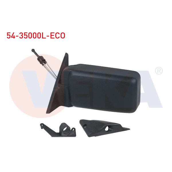 VEKA Dis Dikiz Aynasi Sol Mekanik R9 (L42) 1985-1998 / R11 (B / C37) Flash 1983-1995 - Kod 54-35000L-ECO - OEM 7701365925