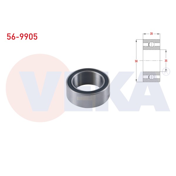 VEKA Universal Klima Rulmani - OEM 56-9905