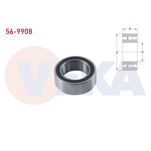 VEKA Universal Klima Rulmani - OEM 56-9908