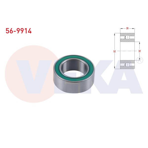 VEKA Universal Klima Rulmani - OEM 56-9914