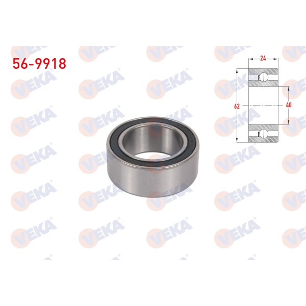 VEKA Universal Klima Rulmani - Kod 56-9918 - OEM 2.2002