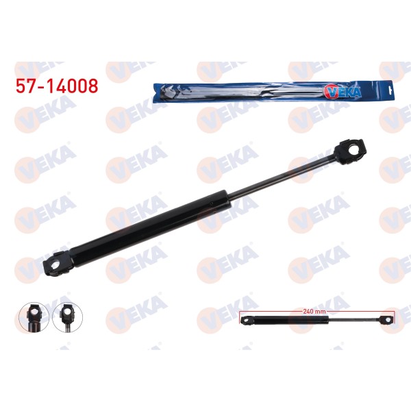 VEKA Motor Kaput Amortisoru Bmw 5 Serisi (E34) 1987-1996 - Kod 57-14008 - OEM 51231944119