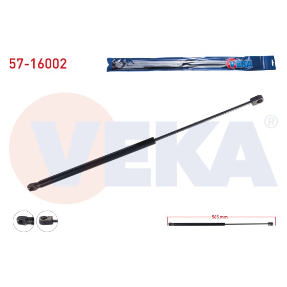 VEKA Bagaj Amortisoru Chevrolet Captiva (C100) 2006-2012 / Opel Antara 2007 - Kod 57-16002 - OEM 585MM/500N ürün görseli