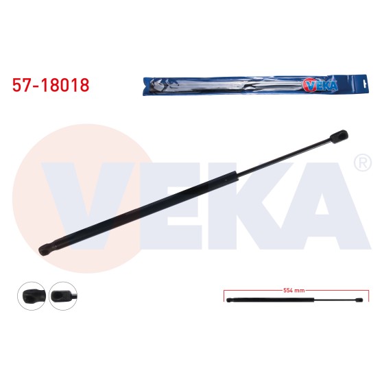VEKA Bagaj Amortisoru Fiat 500l 2012 - Kod 57-18018 - OEM 51883050 ürün görseli