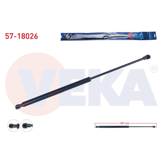 VEKA Bagaj Amortisoru Fiat Marea Weekend 1999-2007 / Opel Agila B (H08) 2007 / Suzuki Splash 2008 - Kod 57-18026 - OEM 46420780 ürün görseli