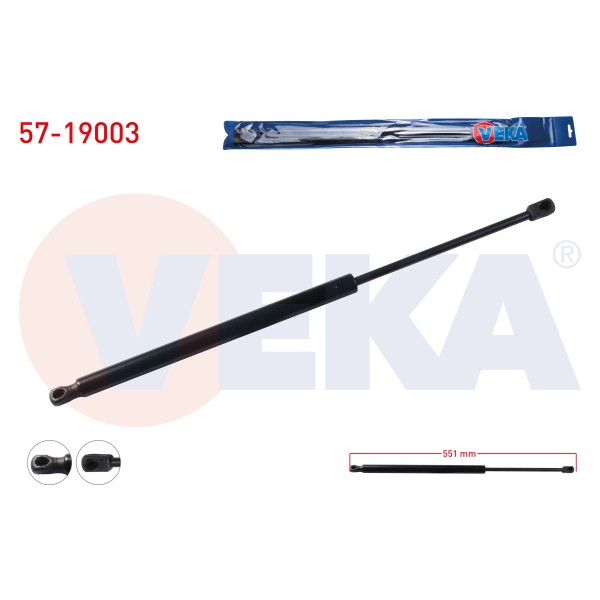 VEKA Bagaj Amortisoru Ford Transit (E_ _) 1991-1994 - Kod 57-19003 - OEM 6142658