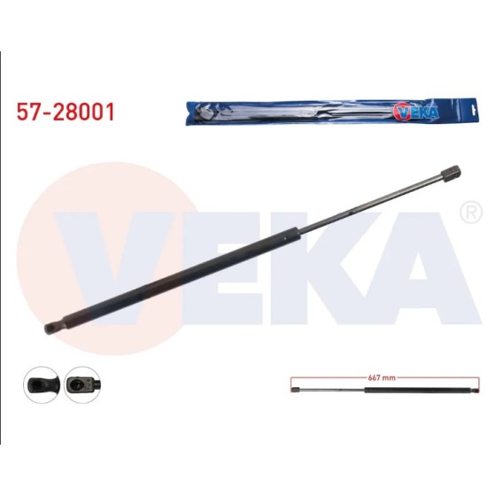 VEKA Bagaj Amortisoru Mercedes-benz Vito (W639) 2003-2014 / Mercedes-benz Viano (W639) 2003-2014 - Kod 57-28001 - OEM A6399800164 ürün görseli