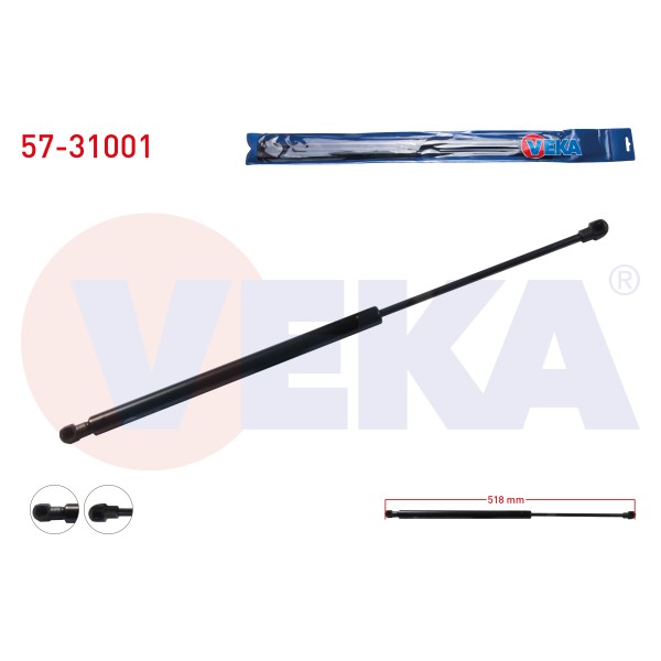VEKA Bagaj Amortisoru Nissan Qashqai (J10) 2007-2014 - Kod 57-31001 - OEM 90450-JD01B