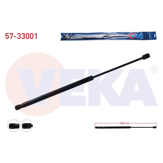 VEKA Bagaj Amortisoru Peugeot 206 (2A / C) 5 Kapi 1998-2006 - Kod 57-33001 - OEM 51023704 ürün görseli