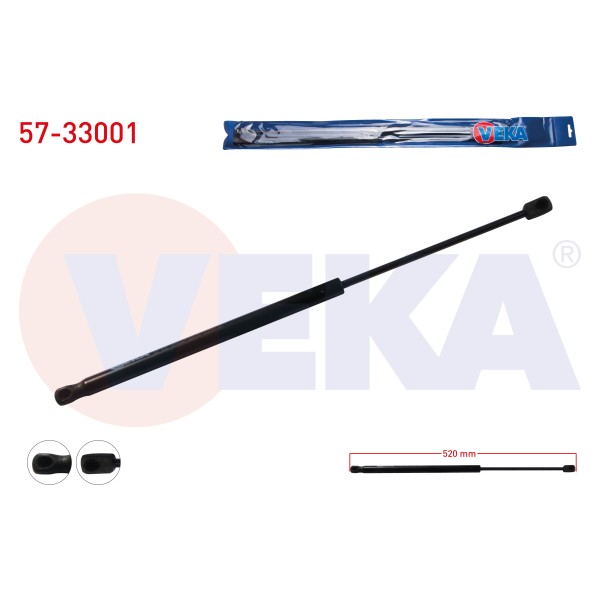 VEKA Bagaj Amortisoru Peugeot 206 (2A / C) 5 Kapi 1998-2006 - Kod 57-33001 - OEM 51023704