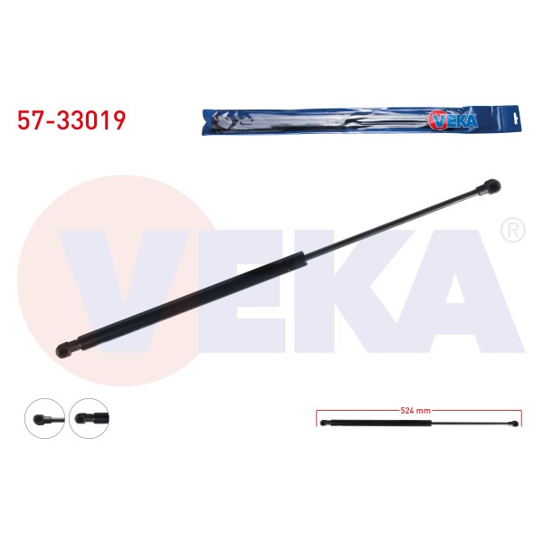 VEKA Bagaj Amortisoru Peugeot 206 (2A / C) Station Wagon 1998-2006 - Kod 57-33019 - OEM 8731.G4