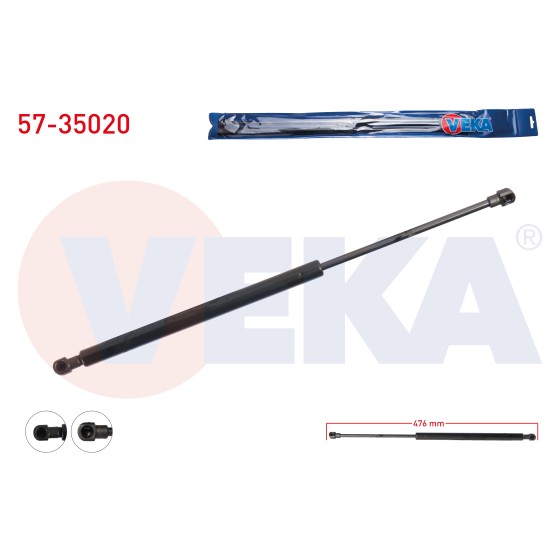 VEKA Bagaj Amortisoru Renault Captur 2013 - Kod 57-35020 - OEM 844301324R ürün görseli
