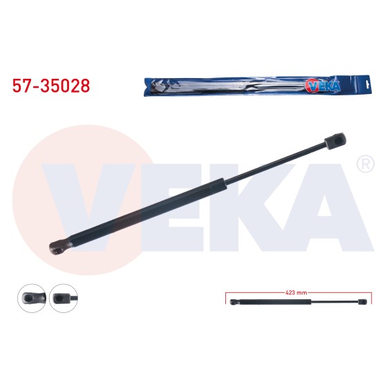 VEKA Motor Kaput Amortisoru Renault Clio IV 2012 - Kod 57-35028 - OEM 654703934R ürün görseli