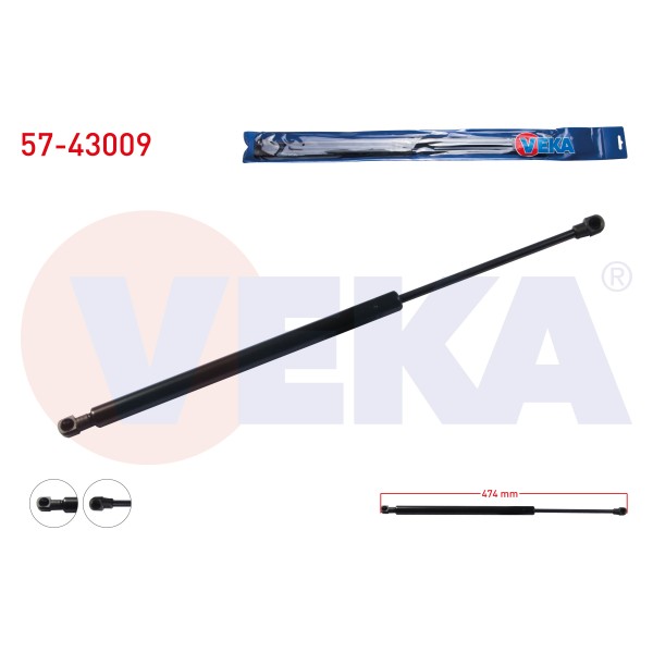 VEKA Bagaj Amortisoru Toyota Verso (_AUR2_, _ZGR2_) 2009 - Kod 57-43009 - OEM